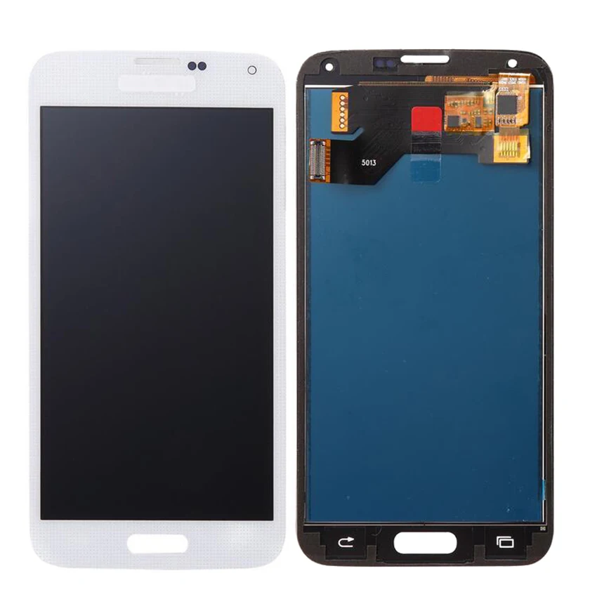 Высококачественный черный/белый дигитайзер в сборе для Samsung Galaxy S5 i9600 SM-G900 G900F G900R
