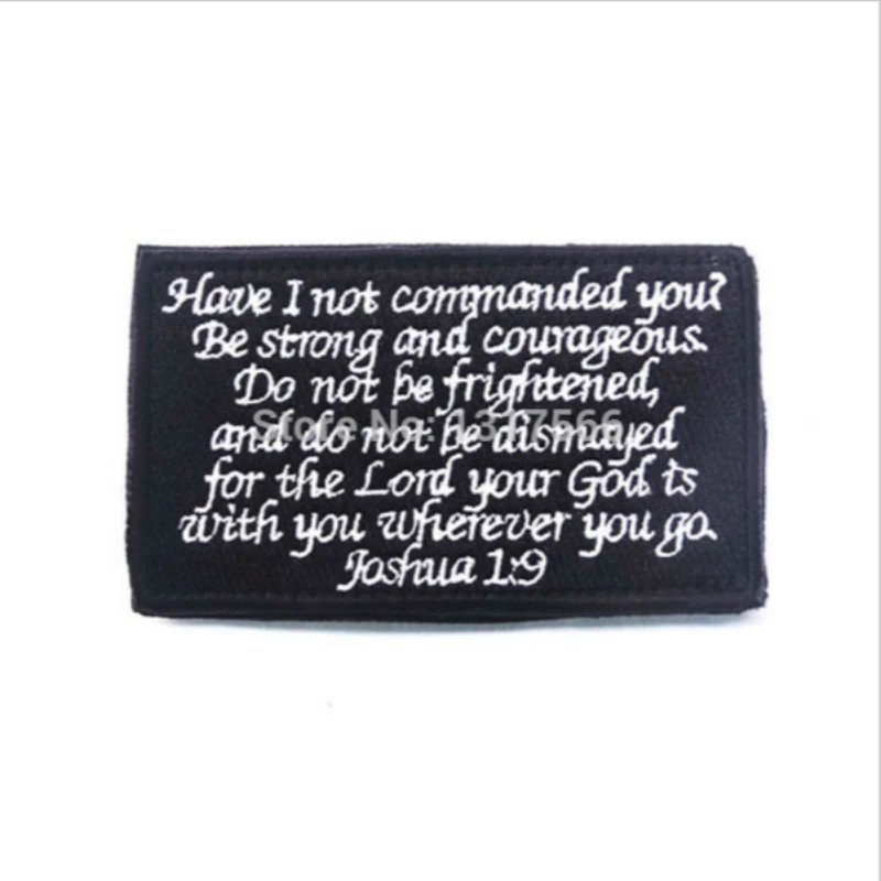 Вышитая эмблема библейские поговорки вышитые нашивки военные тактические