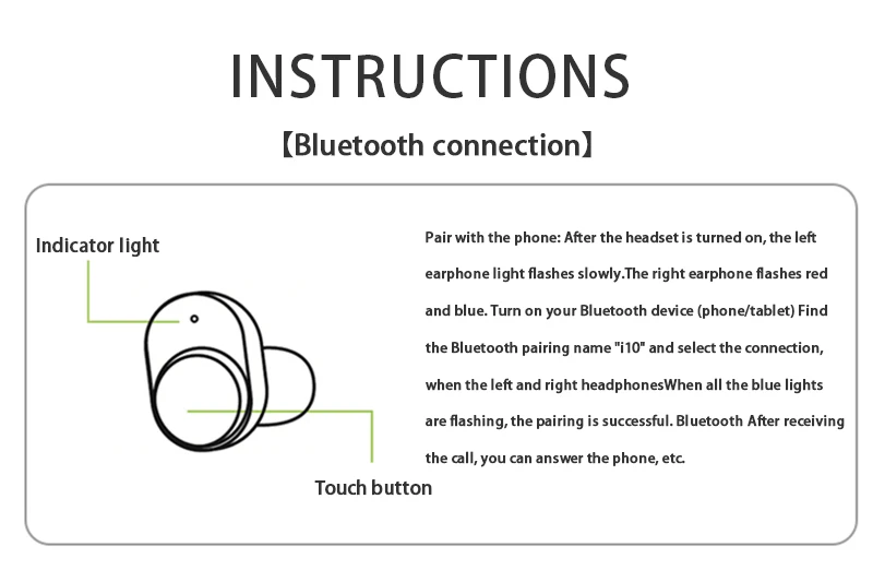 Беспроводные TWS bluetooth-наушники с рисунком дьявола из мультфильма, мини стерео, бас, Bluetooth 5,0, шумоподавление, микрофон, гарнитура, наушники i10
