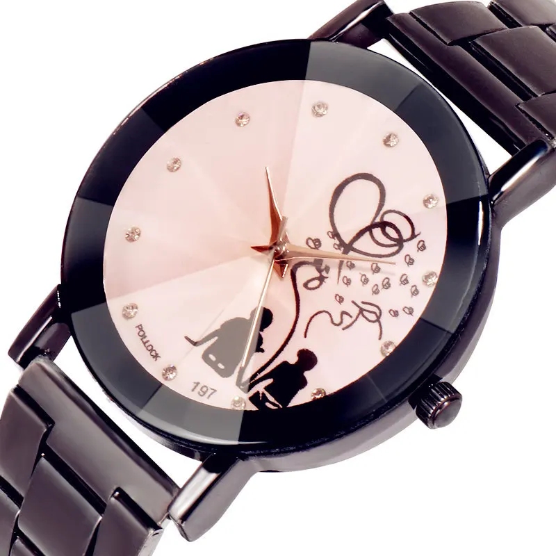 Часы наручные унисекс модные кварцевые для пар с уникальным ромбовидным