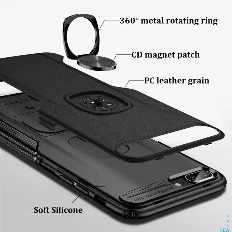 For Xiaomi Redmi Note 7 8Pro k20 pro Note6 Case Finger Ring Hard TPU Car Magnet Silicone Armor Cover Shockproof |