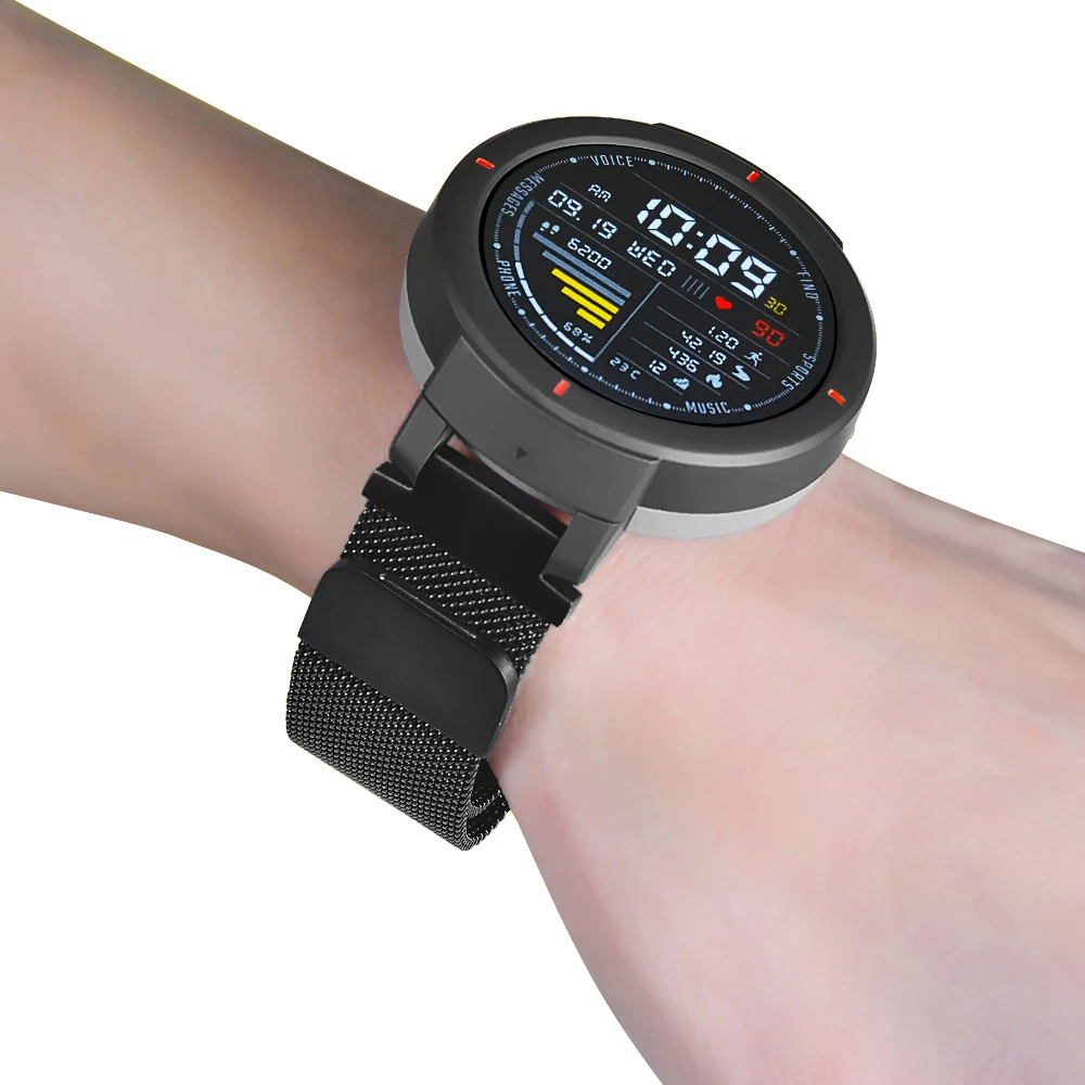 Металлический браслет Миланская петля для часов Xiaomi Huami Amazfit Verge 3 ремешок