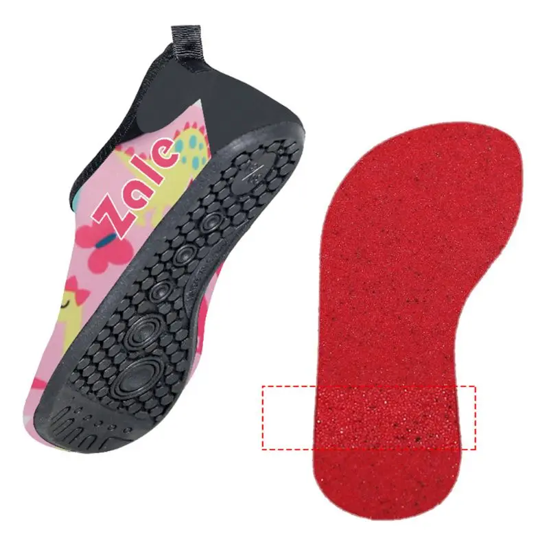 Детские ботинки для плавания нескользящая резиновая подошва мультяшный