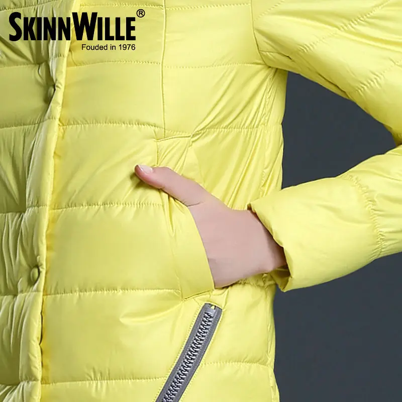 SKINNWILLE куртки зимняя куртка 2017жеская женщин женский пуховик пальто зимние