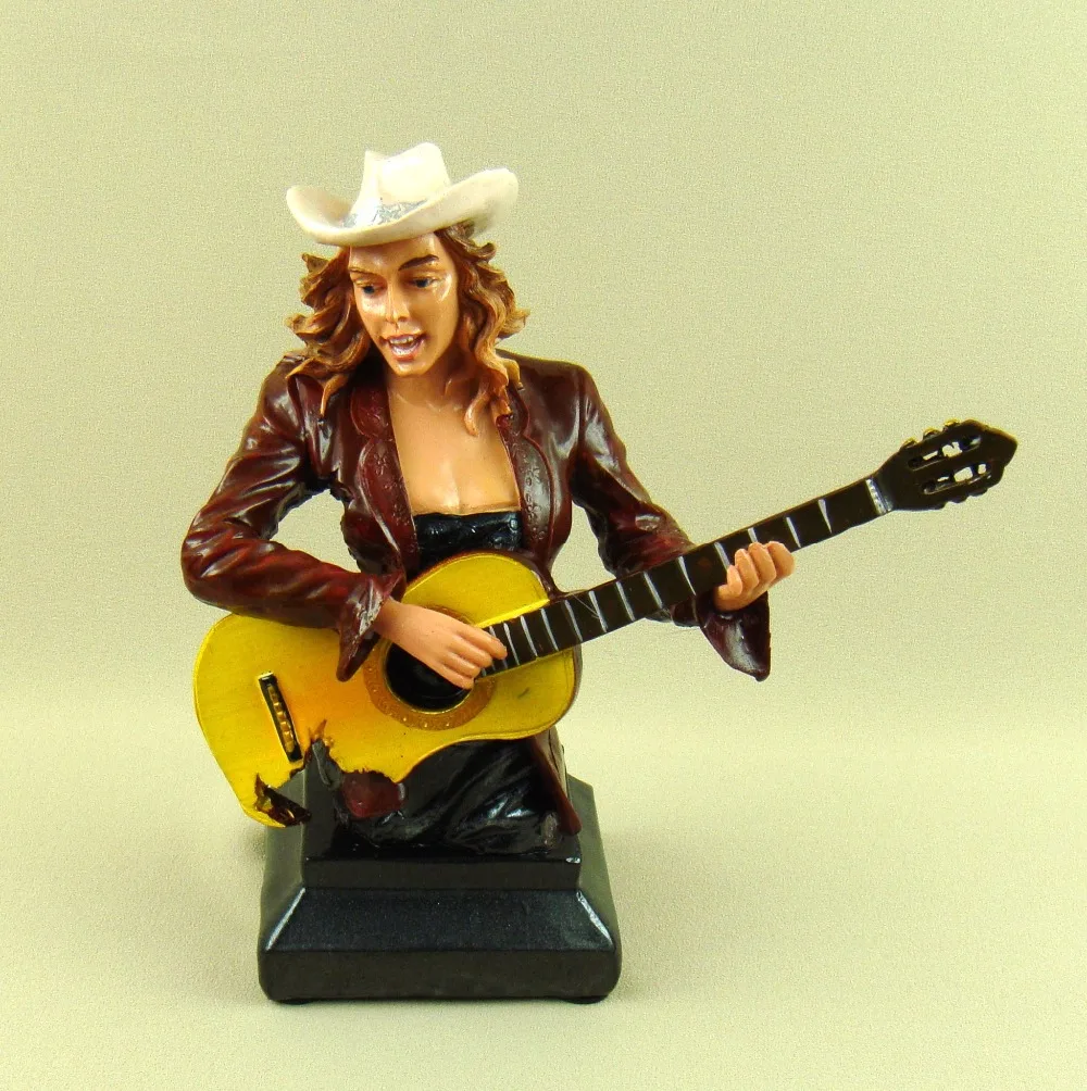 Гитара-паба в американском стиле ковбойская фигурка статуэтка декор из смолы