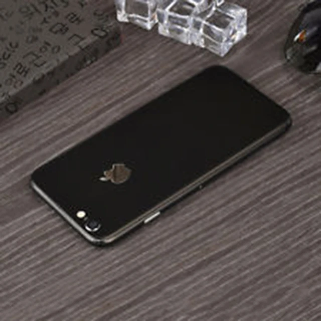 Black Телефон наклейка кожа для iphone 6 6S 6P 7 7P 8 8P X красная кожа Наклейка на мобильный телефон задняя наклейка для iphone телефон наклейки - Цвет: Black