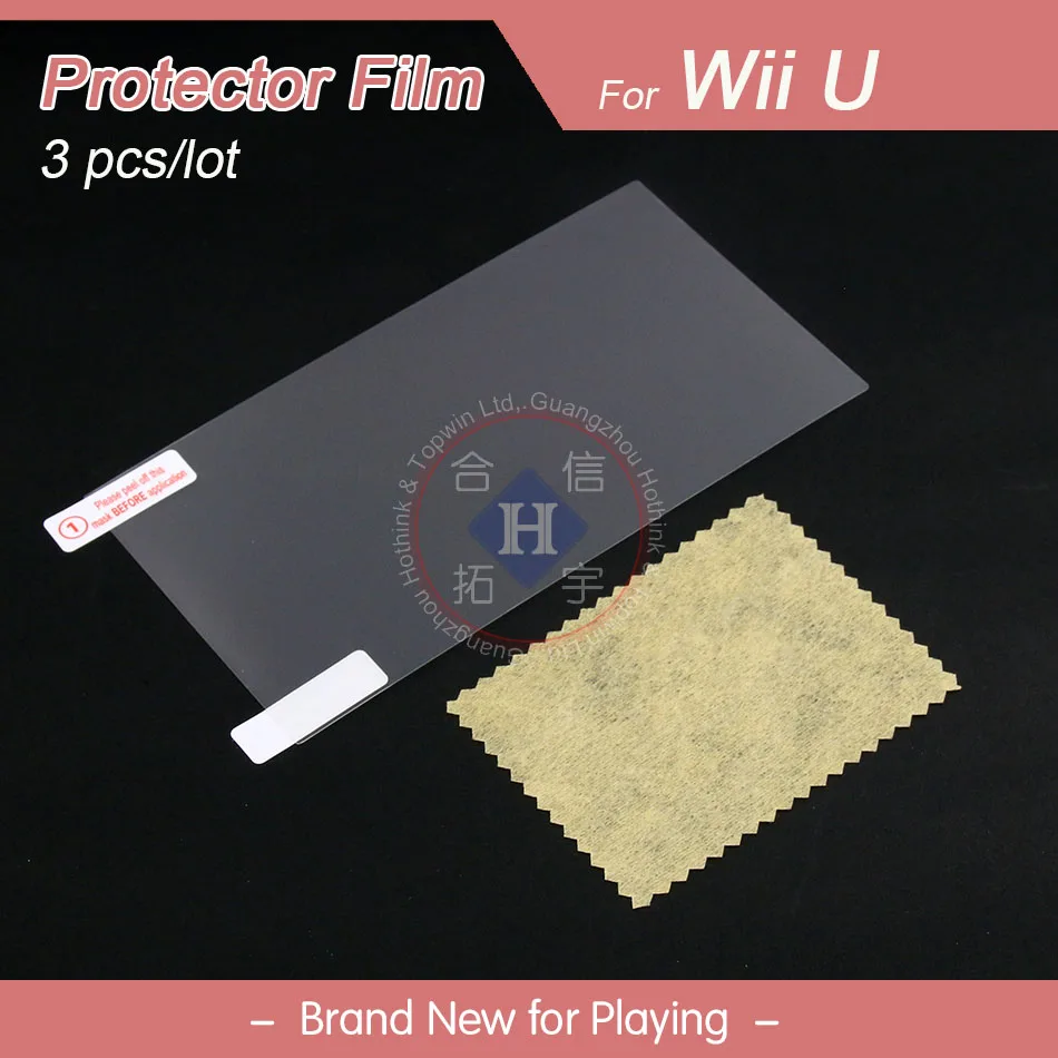 HOTHINK 3 шт./лот прозрачная защитная пленка для ЖК экрана Nintendo WII U WIIU Геймпад игровой