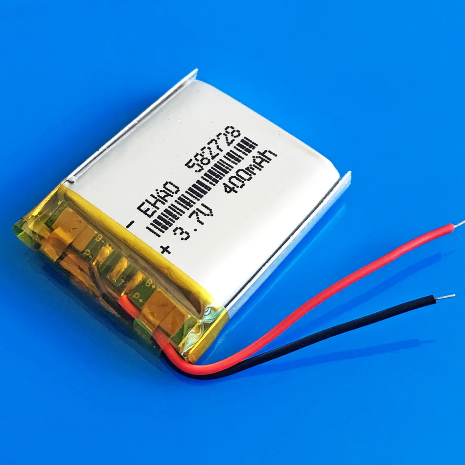 Перезаряжаемый литий-полимерный аккумулятор 3 7 в 400 мАч 582728 литий-полимерные