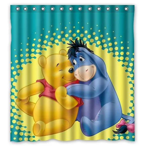 Sweet Winnie The Pooh 66 x 72 Inches Waterproof Bathroom Shower Curtain U4303279 | Дом и сад