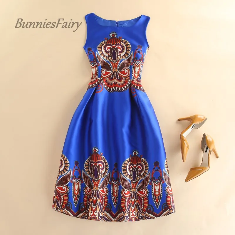 BunniesFairy 2019 Подиумные летние платья женские королевские винтажные Ретро средней