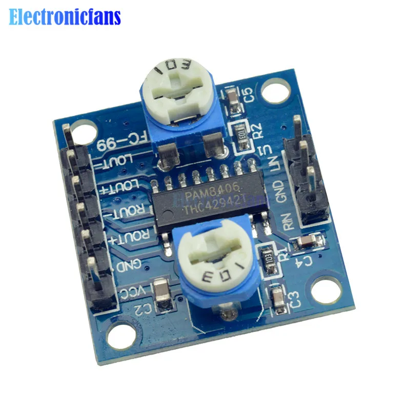 PAM8406 цифровая плата усилителя с регулятором громкости 5Wx2 стерео M70 | Электронные