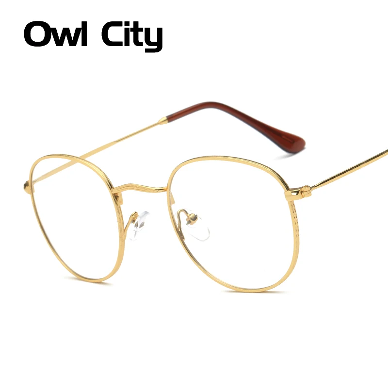 Модные женские очки в оправе с прозрачными линзами унисекс стиле ретро