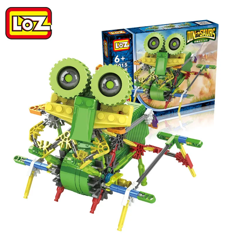 LOZ moteur Building Block robotique ankylosaur ankylosaurus машины Dinosaure роботы d➬tion Jouets служащим Enfants Кадо