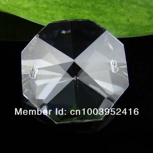 

128pcs 16mm CLEAR CRYSTAL OCTAGON GLASS BEADS CHANDELIER CHAIN PARTS DECORATIONS