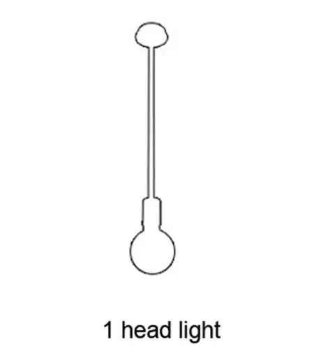 1 headed light Европейский простой светодиодный светильник-люстра, Современный Железный стеклянный шар, Золотая подвесная люстра, светильник для фойе, кухни, столовой - Цвет абажура: 1 headed light