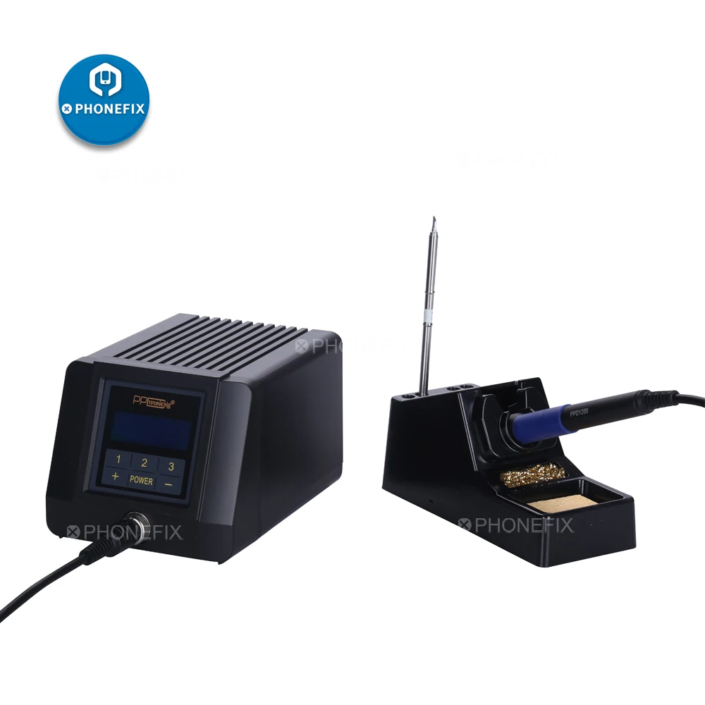 Умная Бессвинцовая паяльная станция PHONEFIX PPD1200 ESD светодиодный светодиодным