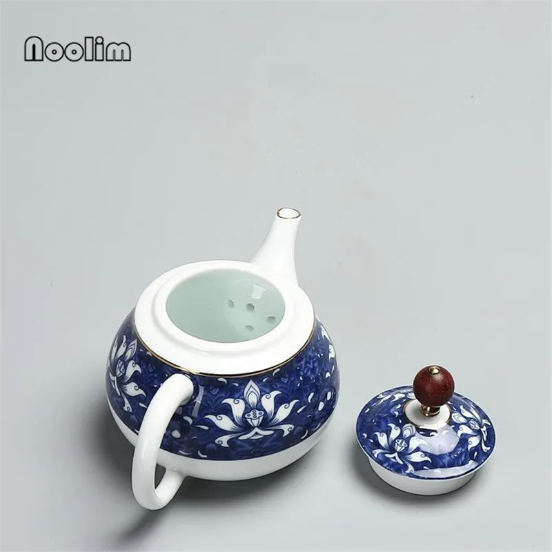 Чайный сервиз сине-белая золотая линия керамика Celadon Zisha Arts Tay китайский