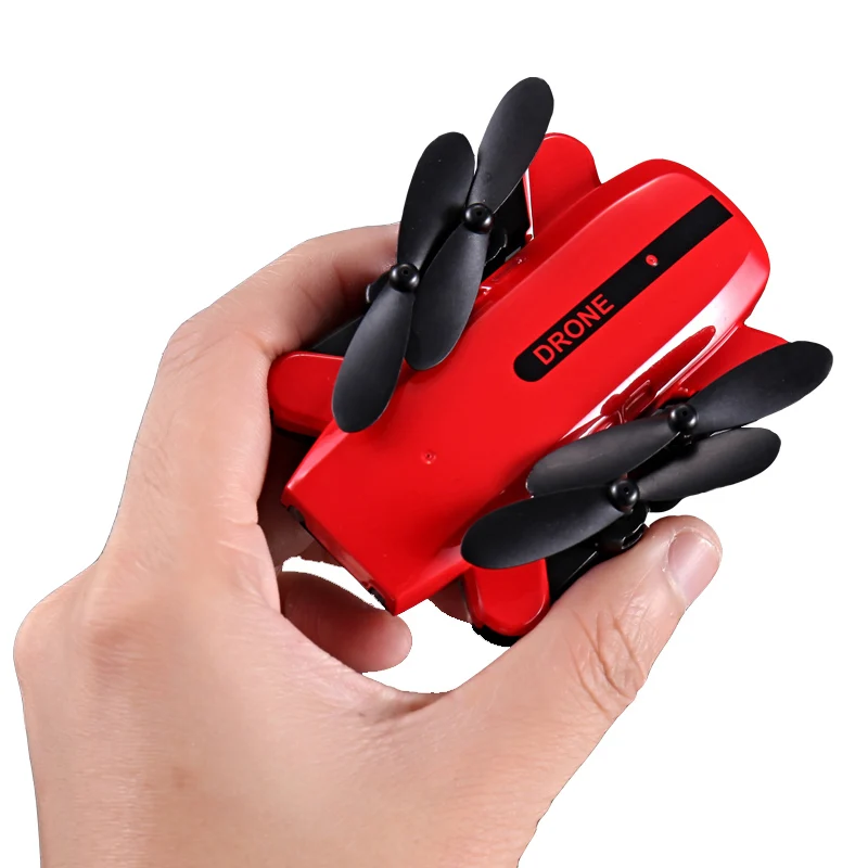 2MP Camera-Red LYZRC складной Радиоуправляемый мини Дрон Карманный Дрон микро Дрон Радиоуправляемый вертолет с HD камерой удержание высоты Wifi FPV Карманный Дрон - Цвет: 2MP Camera-Red