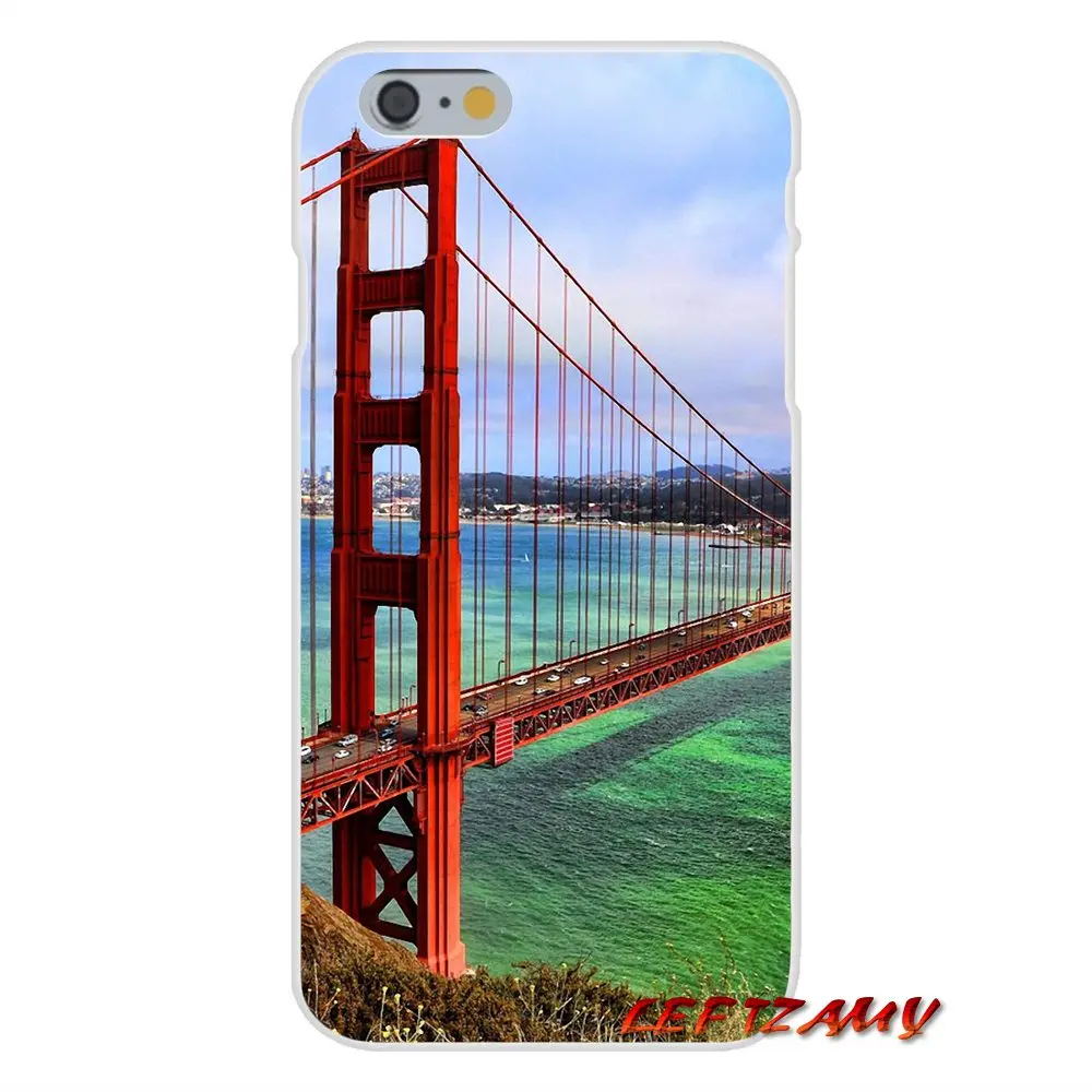 Аксессуары чехлы для телефонов iPhone X 4 4S 5 5S 5C SE 6 S 7 8 Plus California Golden Gate|Чехлы-накладки| |