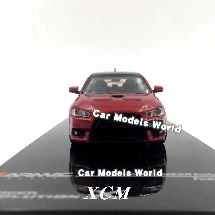 Литая модель автомобиля Tarmac модель автомобиля для Lancer EVO X Evolution Final Edition(красный) 1: 64
