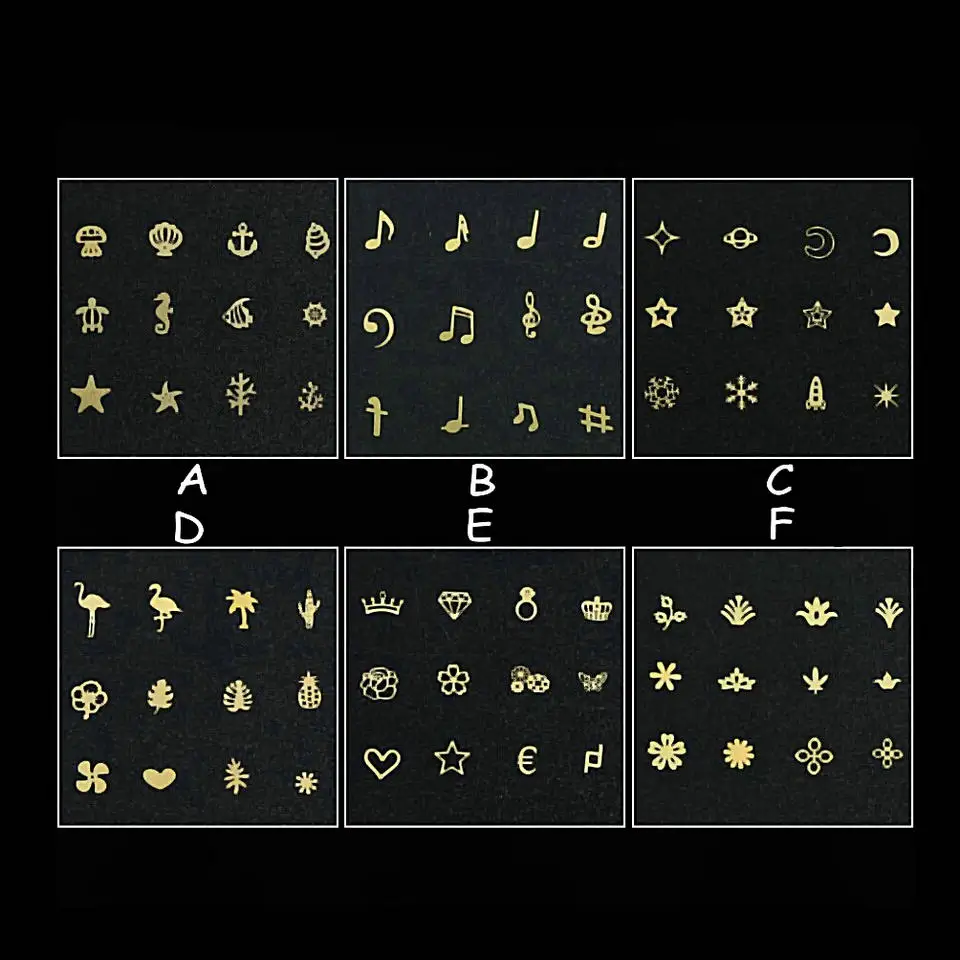 1box DIY Craft Ocean Stuff Slice Mix Rainforest Metal Flakes UV Resin Jewelry Filler Decor Nail Art Gold Hollow Star Moon Piece
