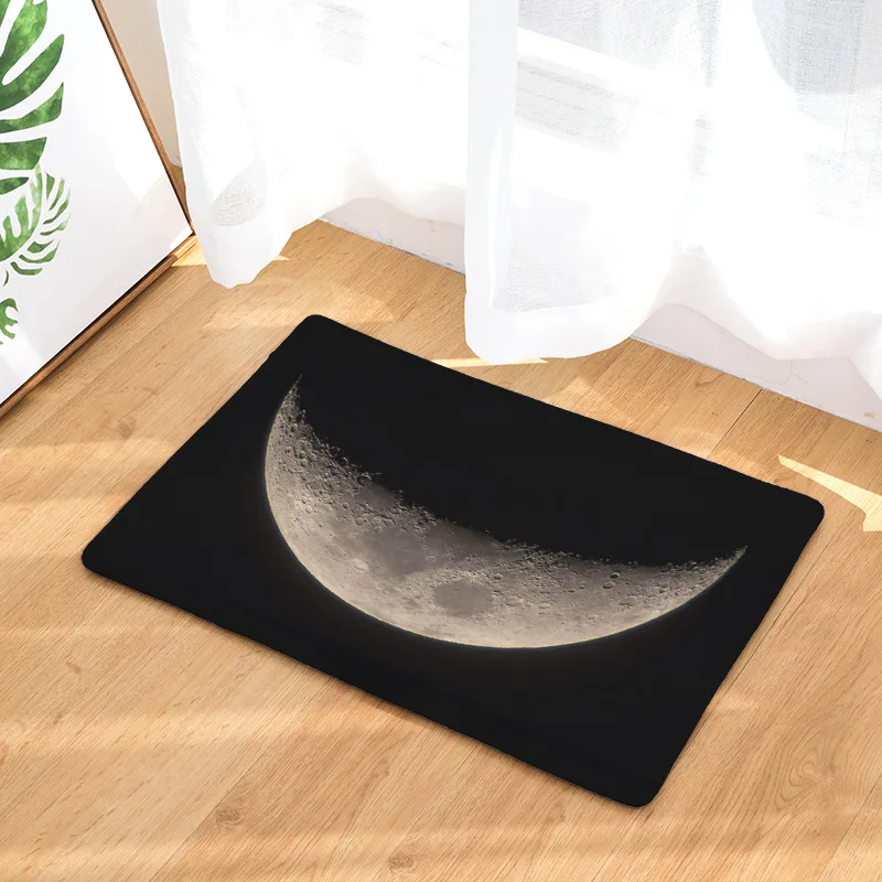 Homing Door Moon Pattern Mats For Entrance Creative Crescent Waterproof Dustproof Bathroom Carpets | Дом и сад