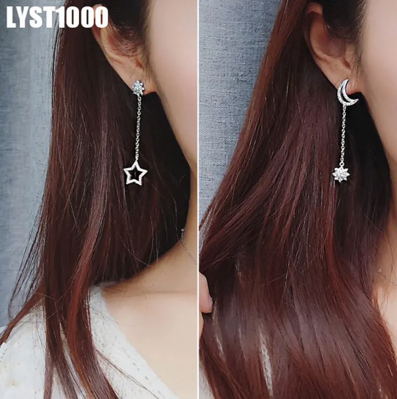 LYST1000 акция модные ювелирные изделия Corea серьги гвоздики из стерлингового серебра