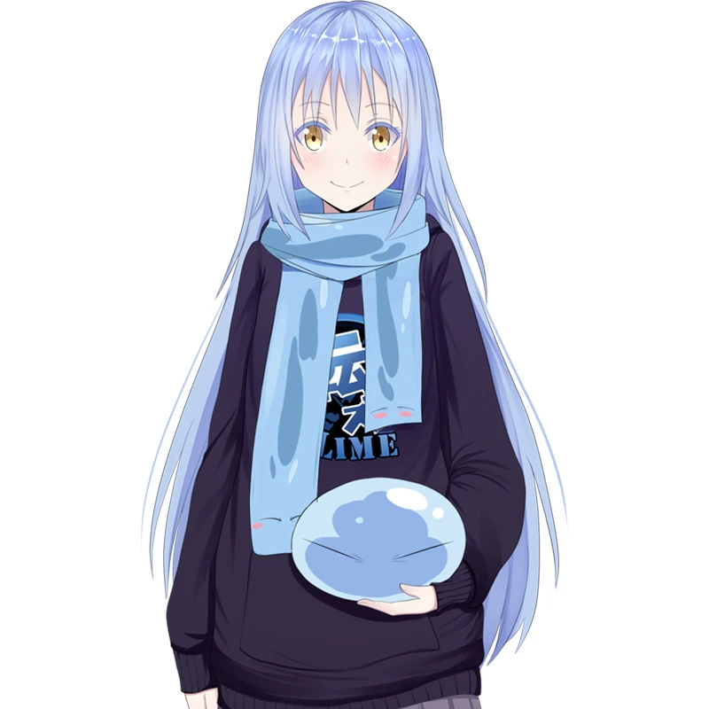 Аниме Tensei shitara Slime Datta Ken шарф для косплея Rimuru Tempest Модный Зимний милый синий шейный