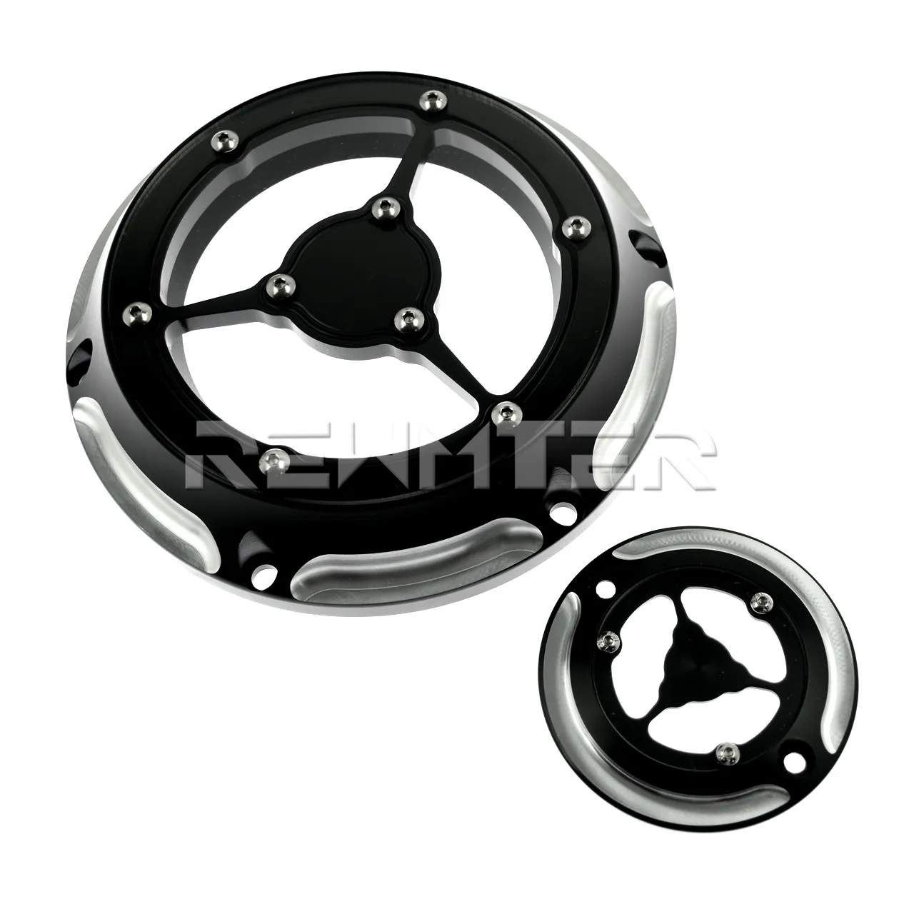 Черная крышка дерби для мотоцикла и таймера с 6 отверстиями Harley Sportster 883 1200 XL XR 2004