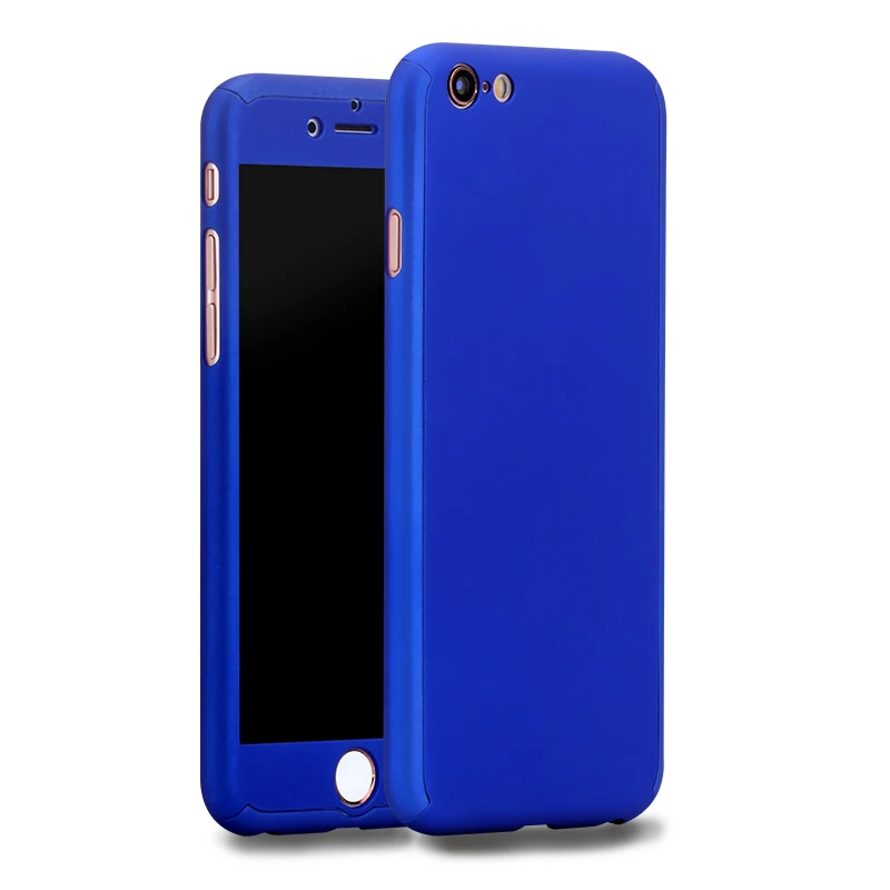 Ультратонкий чехол 360 для capinhas iPhone 8 6 6s 7 Plus чехлы iPhone6 Гибридный Жесткий Тонкий на