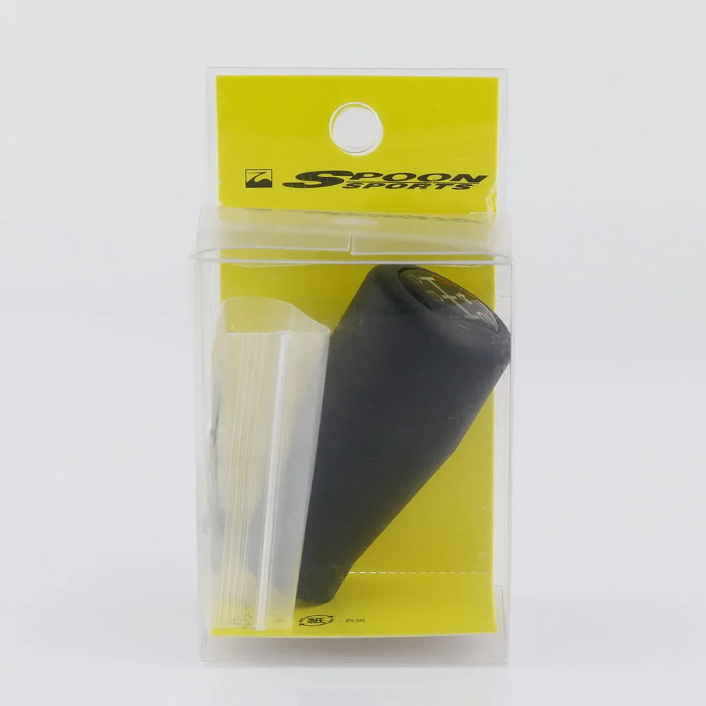 Черный Spoon Sports 5 скоростей Duracon Black M10x1.5 ручка переключения передач для Honda CRZ S2000 NSX Accord Civic Fit - Название цвета: Черный