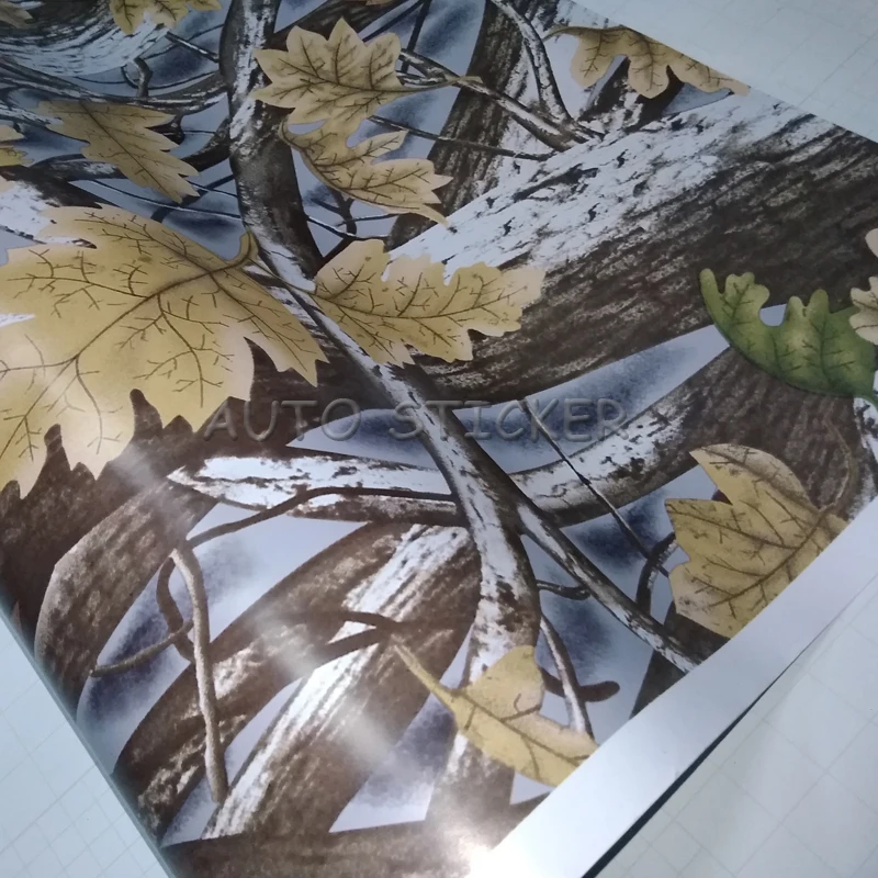 Камуфляжная виниловая пленка Realtree 10/20/30/40/50*152 см камуфляжная с листьями