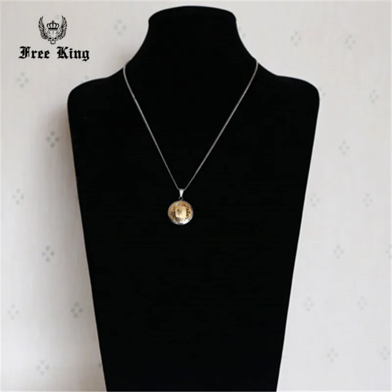 Лидер продаж S. сталь Золотой контраст Сталь Micro Круглый Медаль Знак зодиака