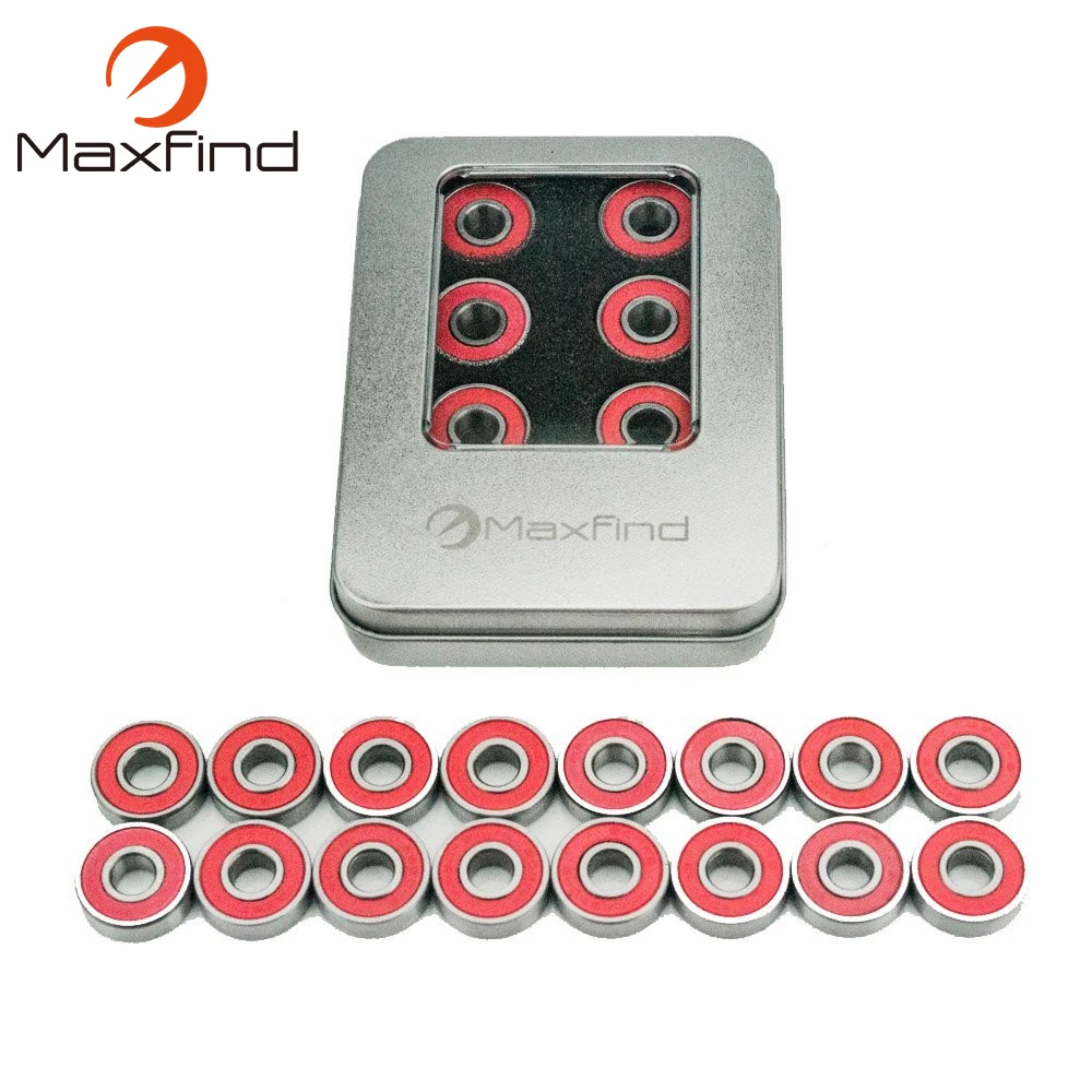 Maxfind быстро 608 2RS abec 16 роликовых коньках Подшипники 2.1x2.1x0.7 см в металлической