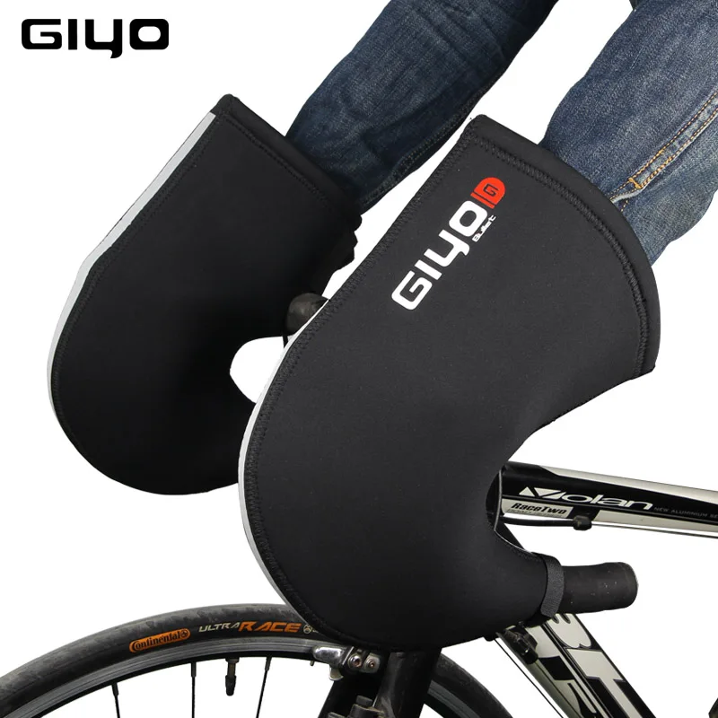 

GIYO Winter Warm Cycling Glove MTB Road Bike Bar Gloves Mitts for Bicycle Safety Men Women Wind Rainproof Handlebar Mittens