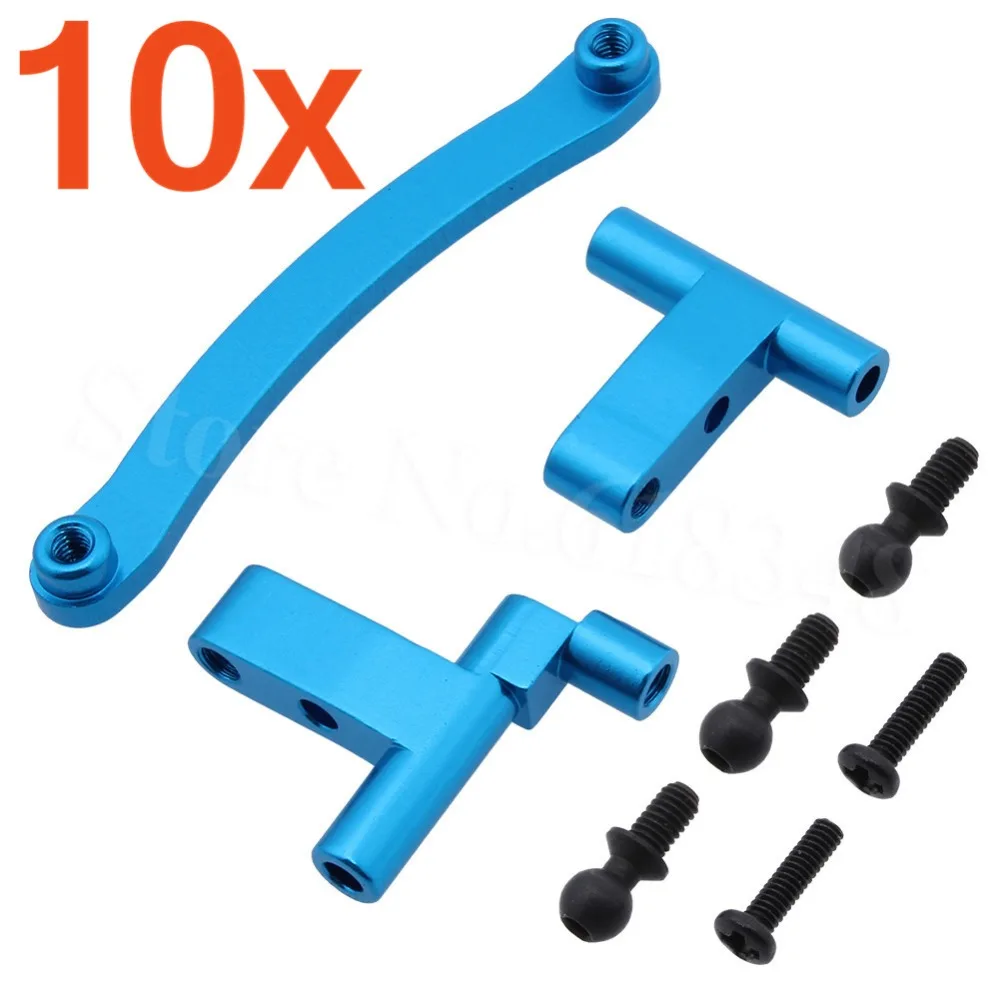 10x RC автомобиль Alum сплав рулевого управления Servo Saver в комплекте для 1/18 модели Revel