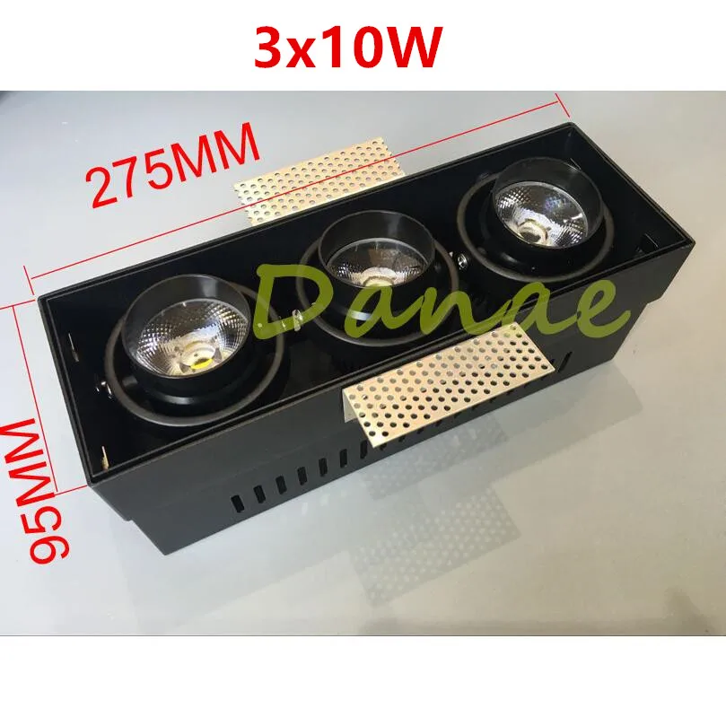 2 головки 3 2x10 Вт 2x15 3x10 20 30 монолитный блок светодиодных светильников теплый и