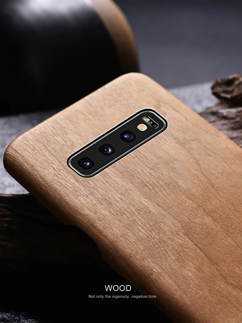Чехол для телефона из натурального дерева Samsung S10 Plus S10plus S10e чехол