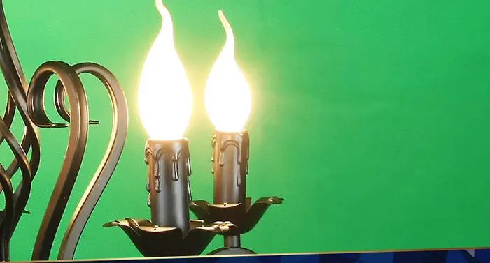 Лампа в виде свечи E14 черный светильник стиле индастриал освещение для дома