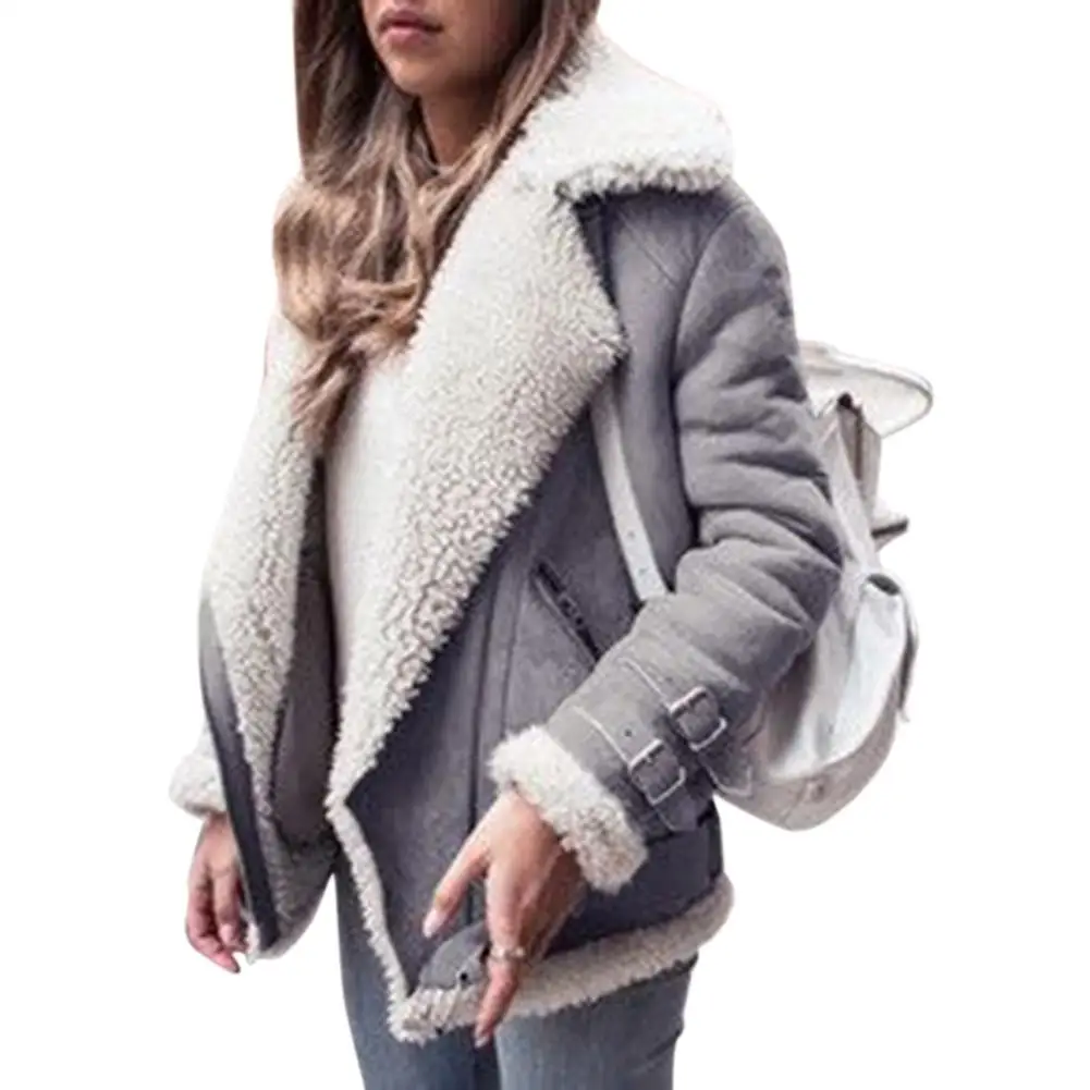 

MISSKY 2020 New Women Cotton Jacket Fashionable Coat Warm Plush Top