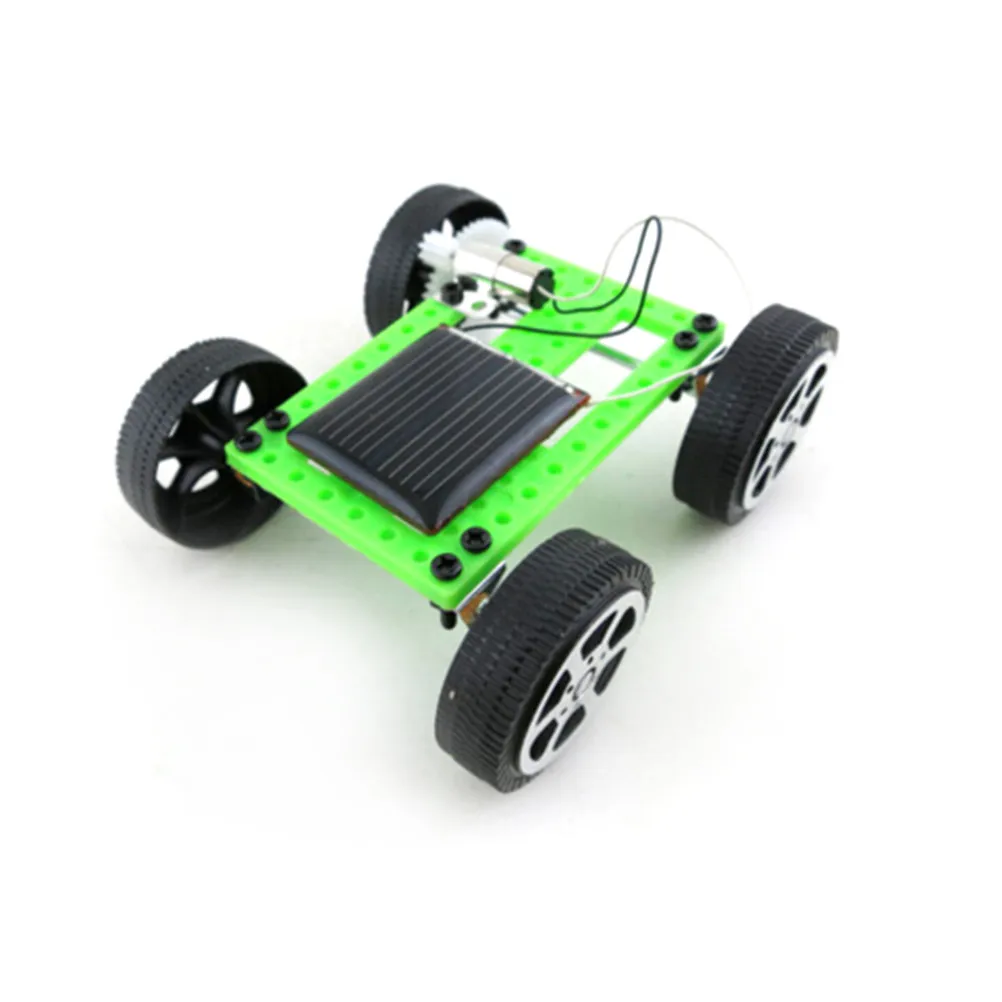 Мини игрушка на солнечных батареях DIY автомобильный набор Детский развивающий