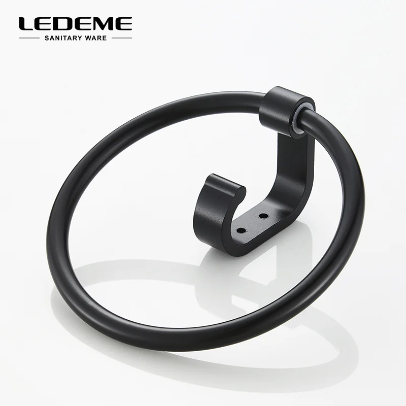 LEDEME матовый черный классический держатель для полотенец ванной комнаты стойка