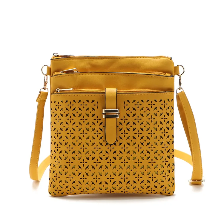 2016 Винтаж Женщин Сумка Выдалбливают Crossbody Сумки PU Кожа Бренд Посыльного Bolsas femininas