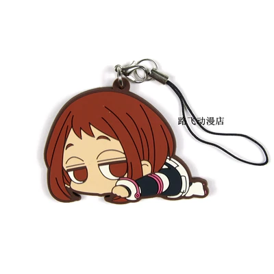 Аниме модель My Hero academic резиновый брелок OCHACO URARAKA Bakugo Katsuki All Might Kaminari Denki