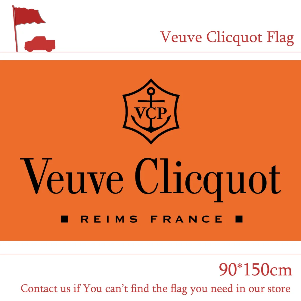 

3x5 Feet Veuve Clicquot Flag 90*150cm Printing Banner For Home Decoration