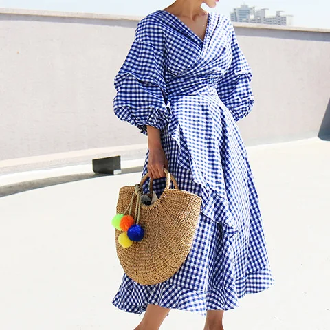 Женское плиссированное платье с корсетом асимметричное в стиле ретро v образным