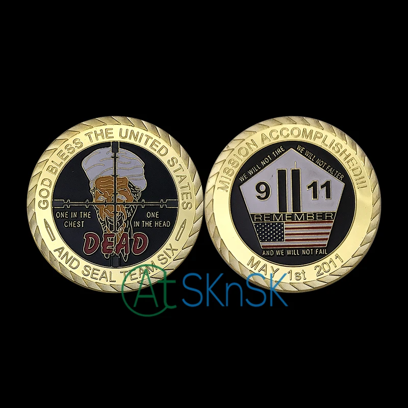 Новая монета на заказ с надписью God bless из Соединенных Штатов и Seal Team Six Mission