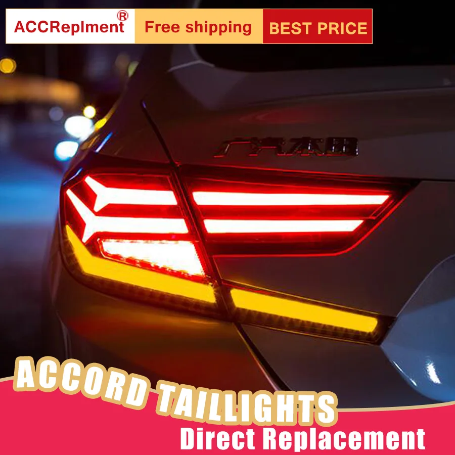 Новый светодиодный фонарь светильник s в сборе для Honda Accord 2018-2019 задний