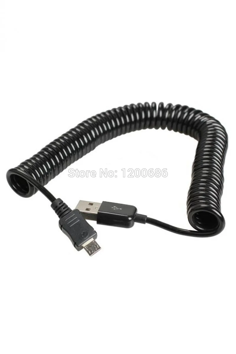 10 футов 3 м Спиральный USB 2 0 A штекер к Micro B 5Pin адаптер пружинный кабель|male male|male to