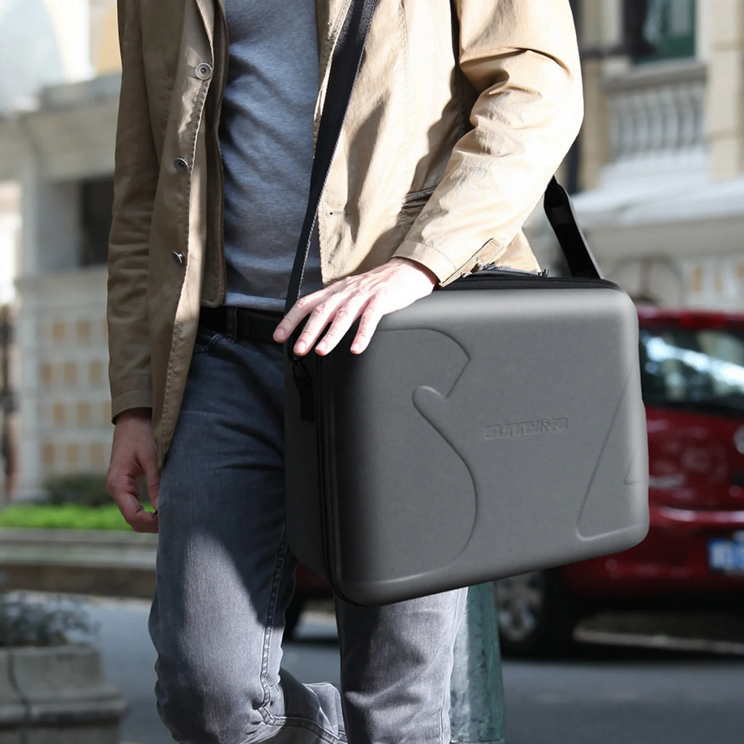 SUNNYLIFE Waterproof Storage Case Carry Protective Bag Pouch with Shoulder Strap for DJI Spark Drone Accessories Gadgets | Электроника
